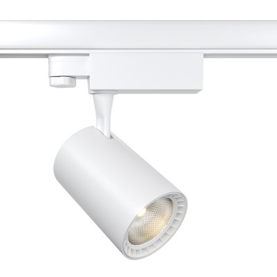  Maytoni - Vuoro - Faretto a led moderno in alluminio per sistema a binario - 1 Lampadina Led Integrato 26W - Lumen 2800 - Gradi Kelvin 4000k Luce Naturale - IP 20 - SKU: TR003-1-26W4K-S 