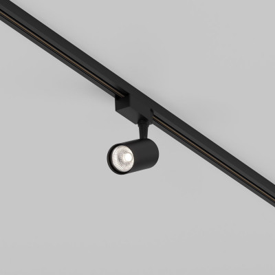 Maytoni - Vuoro - Faretto a led moderno in alluminio per sistema a binario - Colore: Nero - 1 Lampadina - Led Integrato - 6W - Lumen 500 - Gradi Kelvin 4000k Luce Naturale - IP 20 - SKU: TR003-1-6W4K-S-B