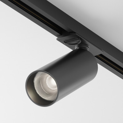Maytoni - Focus - Faretto a led per sistema binario - Colore: Nero - 1 Lampadina Led Integrato 12W - Lumen 900 - Gradi Kelvin 3000k Luce Calda - IP20 - SKU: TR021-1-12B3K-W-B