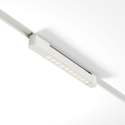 Maytoni - Points - Faretto con striscia LED per sistema binario monofase dal design moderno - Colore: Bianco - 1 Lampadina - Led Integrato - 10W - Lumen 620 - Gradi Kelvin 3000k Luce Calda - IP20 - SKU: TR010-1-10W3K-M-W-DE