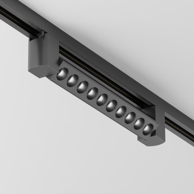  Maytoni - Points - Faretto con striscia LED per sistema binario monofase dal design moderno - 1 Lampadina Led Integrato 10W - Lumen 750 - Gradi Kelvin 3000k Luce Calda - IP20 - SKU: TR010-1-10W3K-M 