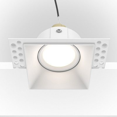 Maytoni - Dot - Faretto da incasso in alluminio quadrato dal design moderno - 1 Lampadina GU10 50W - IP20 - SKU: DL042-01-SQ