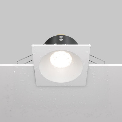 Maytoni - Zoom - Faretto da incasso moderno quadrato con struttura in metallo verniciata - 1 Lampadina GU10 50W - IP65 - SKU: DL033-2-01