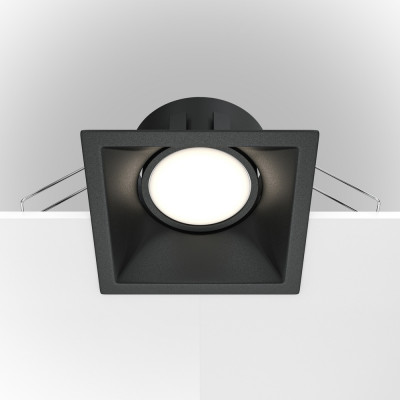 Maytoni - Dot - Faretto da incasso quadrato in alluminio dal design moderno - 1 Lampadina GU10 50W - IP20 - SKU: DL029-2-01