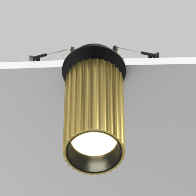 Maytoni - Calipso - Faretto da incasso rotondo con diffusore in allumino - 1 Lampadina GU10 10W - IP20 - SKU: C110CL-01-GU10