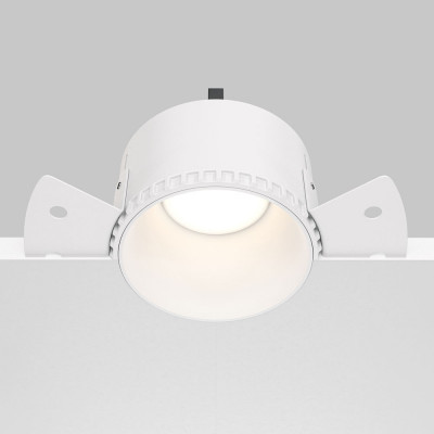 Maytoni - Share - Faretto da incasso rotondo con struttura in alluminio - Colore: Bianco - 1 Lampadina - GU10 - 10W - IP20 - SKU: DL051-01-GU10-RD-W