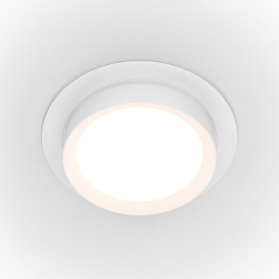Maytoni - Downlight - Faretto da incasso rotondo in alluminio verniciato in stile moderno - 1 Lampadina GX53 15W - IP 20 - SKU: DL086-GX53-RD