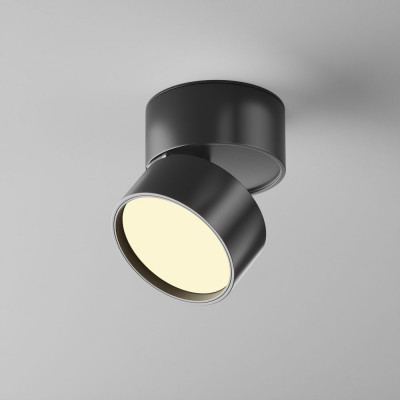 Maytoni - Onda - Faretto da soffitto a led con diffusore in alluminio orientabile - 1 Lampadina Led Integrato 12W - Lumen 850 - Gradi Kelvin 2700k Luce Calda - IP20 - SKU: C024CL-12W2.7K