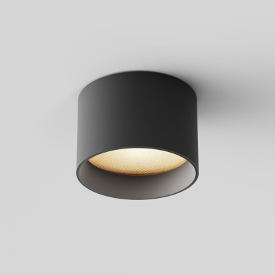 Maytoni - Vega - Faretto da soffitto in alluminio con diffusore a led dal design moderno - Colore: Nero - 1 Lampadina - Led Integrato - 8W - Lumen 580 - Gradi Kelvin 3000k Luce Calda - IP20 - SKU: C089CL-8W3K-B