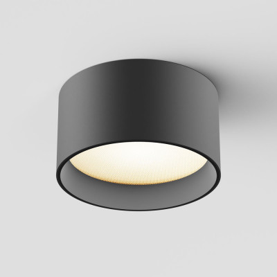 Maytoni - Vega - Faretto da soffitto in alluminio con diffusore a led dal design moderno - Colore: Nero - 1 Lampadina - Led Integrato - 12W - Lumen 890 - Gradi Kelvin 3000k Luce Calda - IP20 - SKU: C089CL-12W3K-B