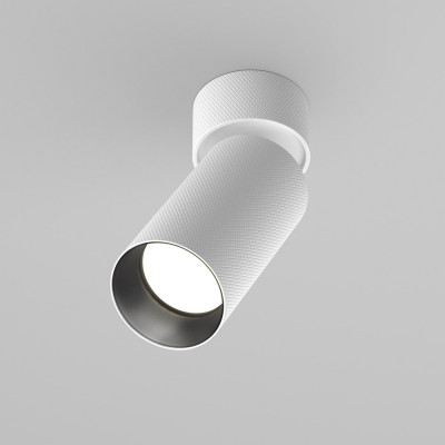Maytoni - Artisan - Faretto da soffitto in alluminio orientabile dal design moderno lampadina GU10 - Colore: Bianco - 1 Lampadina - GU10 - 10W - IP20 - SKU: C082CL-01-GU10-W