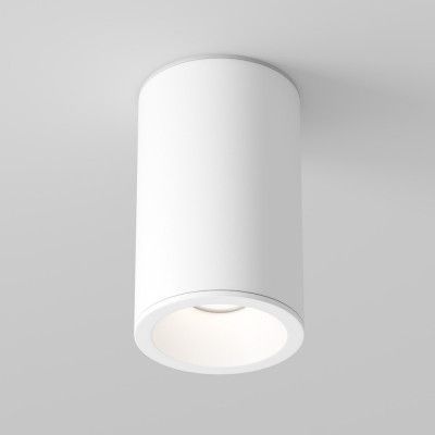 Maytoni - Zoom - Faretto da soffitto in alluminio rotondo per bagno dal design moderno - 1 Lampadina GU10 50W - IP65 - SKU: C029CL-01-S