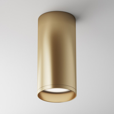 Maytoni - Focus - Faretto da Soffitto moderno in alluminio - Colore: Oro - 1 Lampadina GU10 50W - IP20 - SKU: C010CL-01MG