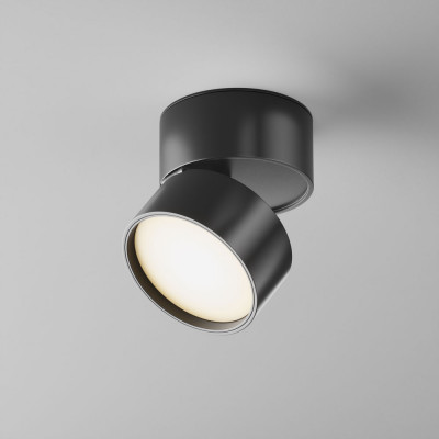 Maytoni - Onda - Faretto da soffitto piccolo rotondo in alluminio dal design moderno - 1 Lampadina Led Integrato 12W - Lumen 900 - Gradi Kelvin 3000k Luce Calda - IP20 - SKU: C024CL-L12