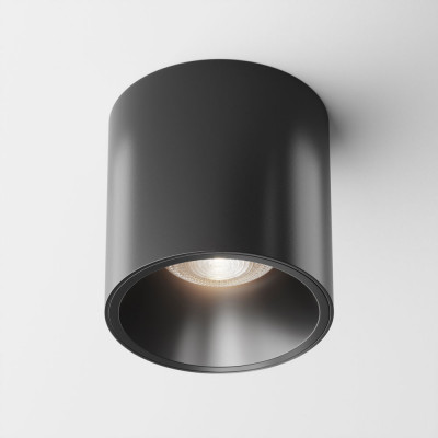 Maytoni - Alfa - Faretto da soffitto rotondo con led dimmerabile - Colore: Nero - 1 Lampadina Led Integrato 12W - Lumen 900 - Gradi Kelvin 4000k Luce Naturale - IP20 - SKU: C064CL-L12B4K-D