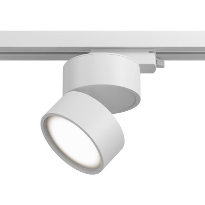 Maytoni - Onda - Faretto a LED in alluminio dal design moderno per sistema a binario monofase - Colore: Bianco - 1 Lampadina - Led Integrato - 12W - Lumen 850 - Gradi Kelvin 3000k Luce Calda - IP 20 - SKU: TR007-1-12W3K-W