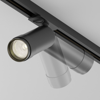 Maytoni - Focus - Faretto moderno a led dimmerabile in alluminio per sistema a binario - Colore: Nero - 1 Lampadina Led Integrato 12W - Lumen 900 - Gradi Kelvin 3000k Luce Calda - IP20 - SKU: TR021-1-12B3K-Z-D-B