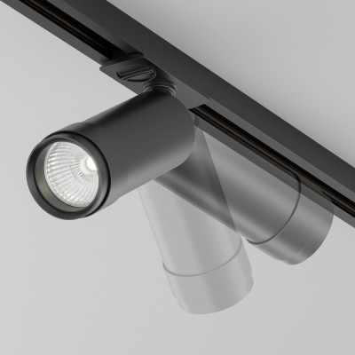 Maytoni - Focus - Faretto moderno a led dimmerabile in alluminio per sistema a binario - Colore: Nero - 1 Lampadina Led Integrato 12W - Lumen 900 - Gradi Kelvin 4000k Luce Naturale - IP20 - SKU: TR021-1-12B4K-Z-D-B