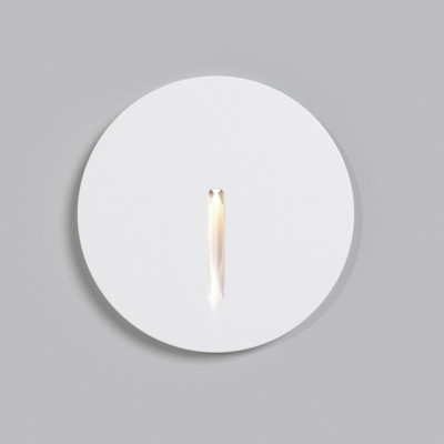 Maytoni - Lock - Illuminazione per scale a LED struttura in alluminio rotonda dal design moderno - Colore: Bianco - 1 Lampadina - Led Integrato - 3W - Lumen 10 - Gradi Kelvin 3000k Luce Calda - IP54 - SKU: O014SL-L3W3K