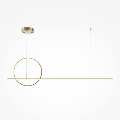 Maytoni - Halo - Lampada a sospensione a LED con diffusori in alluminio dal design moderno - 1 Lampadina Led Integrato 40W - Lumen 2100 - Gradi Kelvin 2200k-3000k - IP20 - SKU: MOD247PL-L49