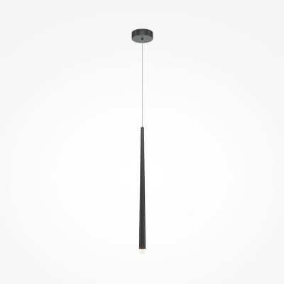 Maytoni - Cascade - Lampada a sospensione a led con pendente singolo dal design moderno ed elegante - Colore: Nero - 1 Lampadina Led Integrato 9W - Lumen 650 - Gradi Kelvin 4000k Luce Naturale - IP20 - SKU: MOD132PL-L28BK