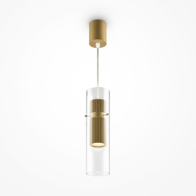 Maytoni Dynamics Lampada a sospensione con diffusore in vetro dal design moderno ed elegante Colore: Oro