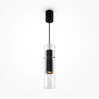 Maytoni Dynamics Lampada a sospensione con diffusore in vetro dal design moderno ed elegante Colore: Nero