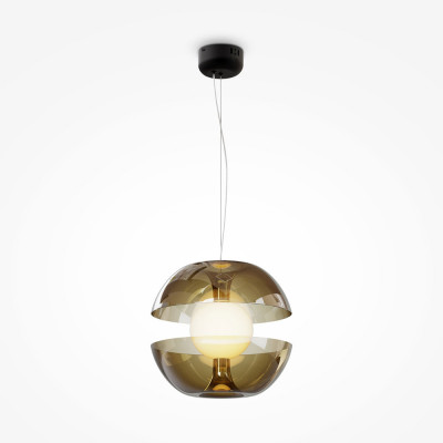 Maytoni Rebel Lampada a sospensione con diffusore LED in vetro dal design moderno ed elegante Colore: Oro