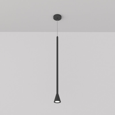 Maytoni Arrow Lampada a sospensione con diffusore singolo dal design moderno ed elegante Colore: Nero