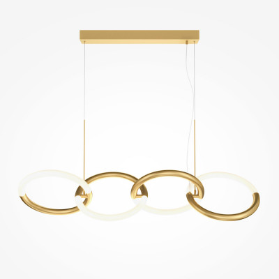 Maytoni Node Lampada a sospensione con diffusori a LED lineari dal design moderno Colore: Oro