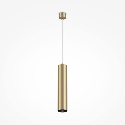 Maytoni Focus Lampada a sospensione con singolo diffusore tubolare dal design moderno Colore: Oro