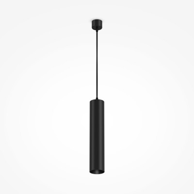 Maytoni Focus Lampada a sospensione con singolo diffusore tubolare dal design moderno Colore: Nero