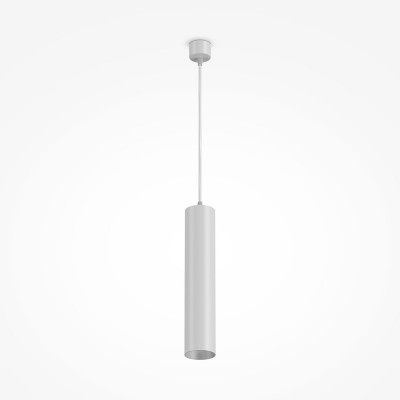 Maytoni Focus Lampada a sospensione con singolo diffusore tubolare dal design moderno Colore: Bianco