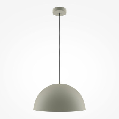 Maytoni - Basic Colors - Lampada a sospensione con singolo paralume in metallo dal design moderno - Colore: Grigio Tortora - 1 Lampadina - E27 - 60W - IP20 - SKU: MOD168PL-01BG