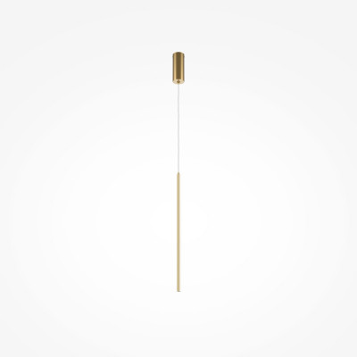 Maytoni - Halo - Lampada a sospensione diffusore pendente a LED in alluminio dal design moderno - Colore: Ottone - 1 Lampadina - Led Integrato - 11W - Lumen 600 - Gradi Kelvin 3000k-4000k - IP20 - SKU: MOD246PL-L12BSK