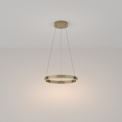 Maytoni Rim Lampada a sospensione diffusore piccolo a led in alluminio dal design moderno Colore: Ottone