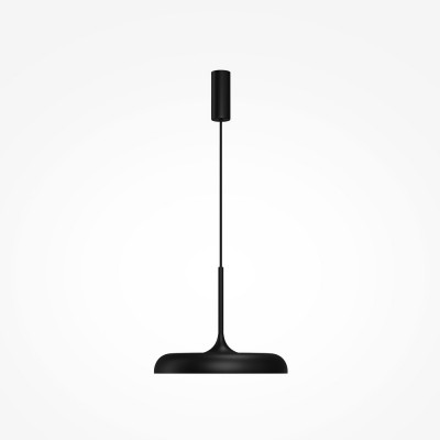 Maytoni - Gerhard - Lampada a sospensione grande a LED diffusore in metallo e paralume in acrilico - Colore: Nero - 1 Lampadina - Led Integrato - 26W - Lumen 1400 - Gradi Kelvin 3000k Luce Calda - IP20 - SKU: MOD189PL-L18B3K1