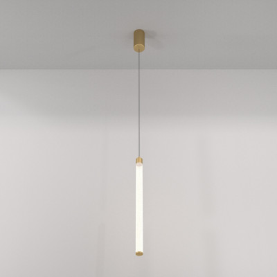 Maytoni Ray Lampada a sospensione grande con diffusore a led lineare dal design moderno Colore: Oro