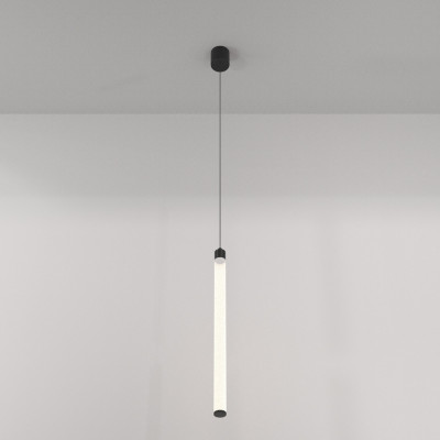 Maytoni Ray Lampada a sospensione grande con diffusore a led lineare dal design moderno Colore: Nero
