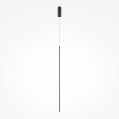 Maytoni Halo Lampada a sospensione LED con diffusore singolo in alluminio dal design moderno Colore: Nero