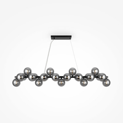 Maytoni - Dallas - Lampada a sospensione moderna struttura in metallo diffusori a boccia in vetro - Colore: Nero - 25 Lampadine G9 28W - IP 20 - SKU: MOD547PL-25B