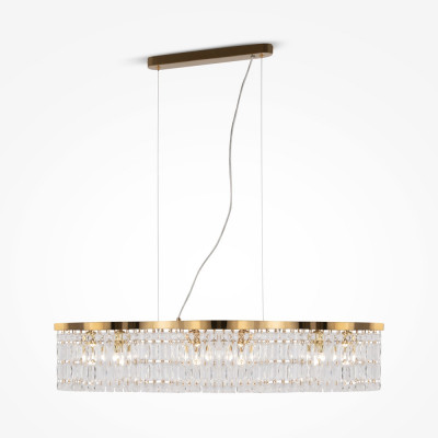 Maytoni - Dune - Lampada a sospensione stile classico in metallo con pendenti in vetro - 6 Lampadine E14 60W - Ip 20 - SKU: DIA005PL-06