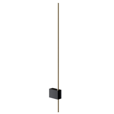 Maytoni - Pars - Lampada da parete a LED lineare con struttura in alluminio dal design moderno - Colore: Oro/Nero - 1 Lampadina - Led Integrato - 6W - Lumen 500 - Gradi Kelvin 3000k Luce Calda - IP 20 - SKU: C070WL-L6GB3K