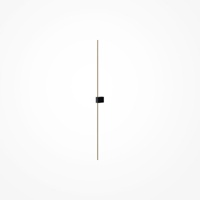 Maytoni - Pars - Lampada da parete a LED lineare doppio in alluminio dal design moderno - Colore: Oro/Nero - 1 Lampadina - Led Integrato - 12W - Lumen 1050 - Gradi Kelvin 3000k Luce Calda - IP 20 - SKU: C071WL-L12GB3K