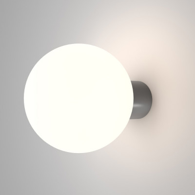 Maytoni - Bold - Lampada da parete da esterno con diffusore a boccia in pvc dal design moderno - 1 Lampadina E27 60W - IP54 - SKU: O598WL-01/