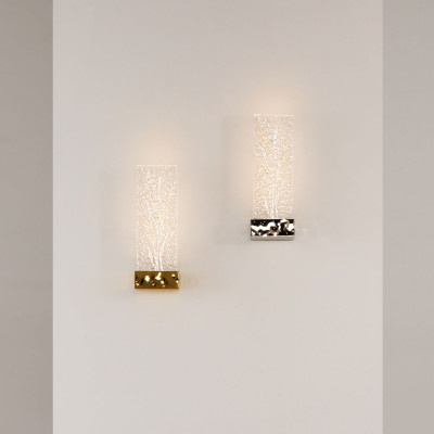 Maytoni - Ornate - Lampada da parete in metallo con diffusore in acrilico a led - 1 Lampadina Led Integrato 2W - Lumen 50 - Gradi Kelvin 3000k Luce Calda - IP20 - SKU: MOD318WL-L3