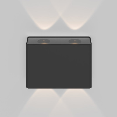 Maytoni Show Lampada da parete per esterno a LED struttura in alluminio dal design moderno Colore: Grafite