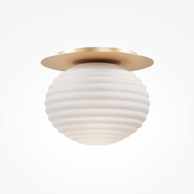 Maytoni - Reels - Lampada da soffitto moderna con struttura in metallo e diffusore in vetro - 1 Lampadina E27 60W - IP20 - SKU: MOD268CL-01