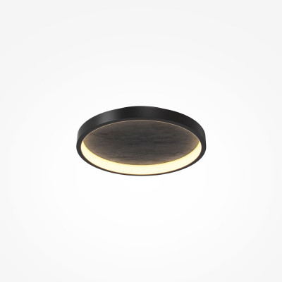 Maytoni - Orign - Lampada da soffitto piccola rotonda in metallo con diffusore a led - Colore: Nero - 1 Lampadina Led Integrato 27W - Lumen 450 - Gradi Kelvin 3000k Luce Calda - IP20 - SKU: MOD311CL-L27B3K
