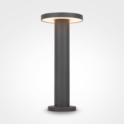 Maytoni - Wald - Lampione da giardino con diffusore a led dal design moderno - 1 Lampadina Led Integrato 12W - Lumen 1000 - Gradi Kelvin 3000k Luce Calda - IP65 - SKU: O420FL-L12